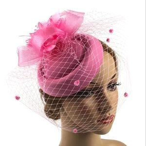Beloved Millinery Elegant Vintage Style British Pillbox Dotted Veil Hat